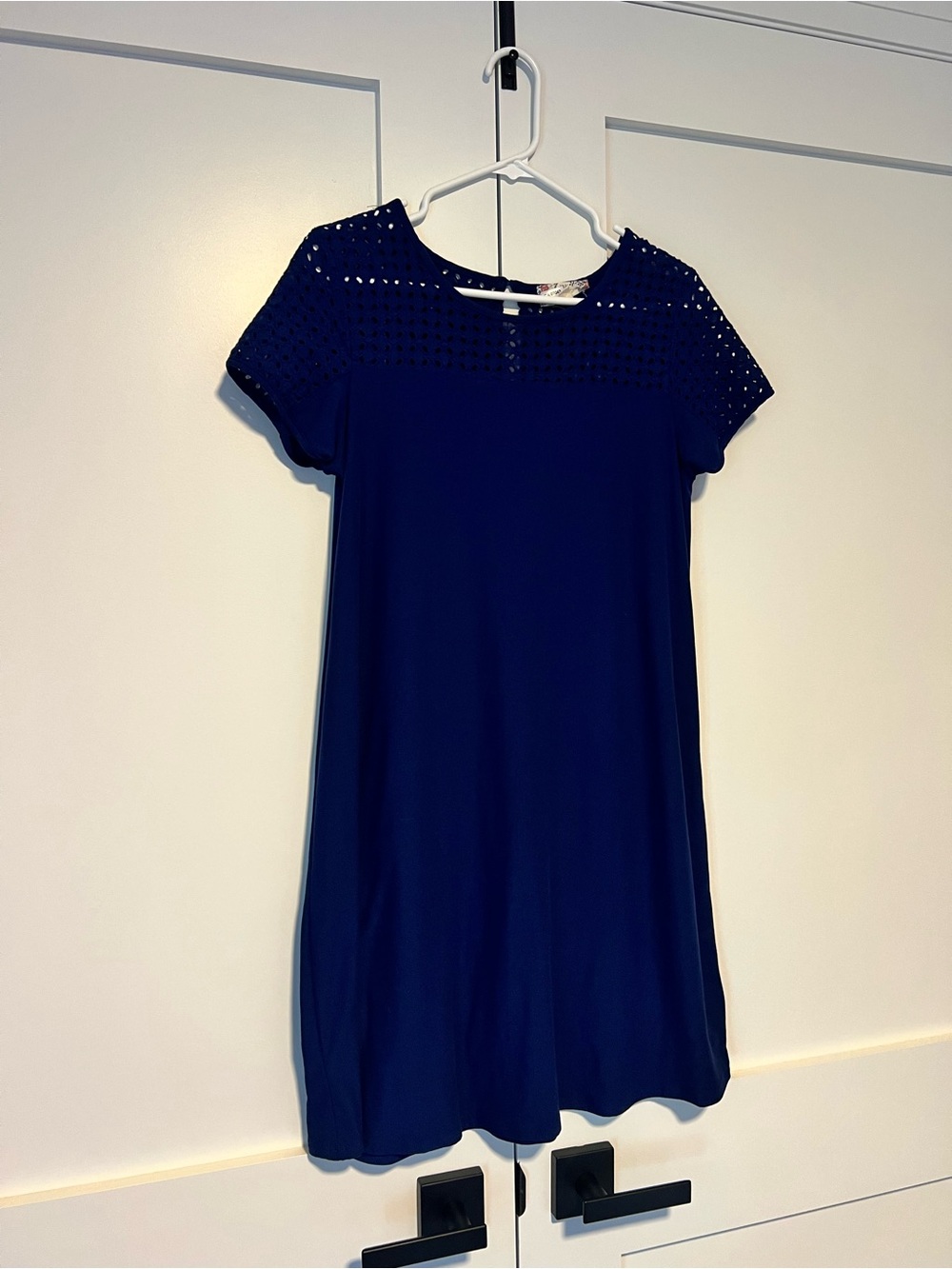 Navy Short Sleeve Dress